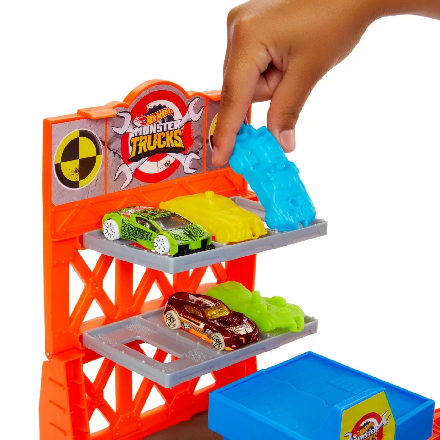 HOT WHEELS MONSTER TRUCKS SET BLAST STATION , HOT WHEELS - MONSTER TRUCK