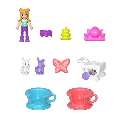 POLLY POCKET SET GENTUTA ANIMALUT IEPURAS LA PETRCERE CU ACCESORII, POLLY POCKET