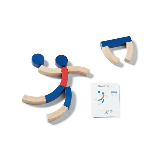 Sporturi, joc de constructie mare din lemn, BS Toys