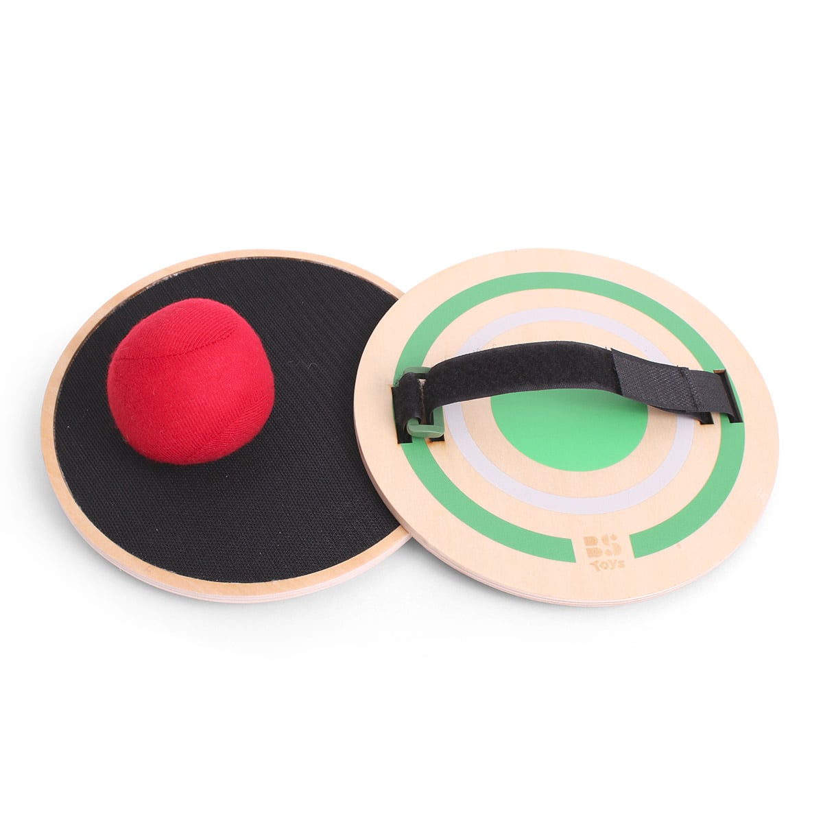 Arunca si prinde mingea, joc cu discuri velcro, BS Toys