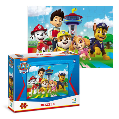Puzzle Patrula catelusilor, Salvatori curajosi, 60 piese, Dodo Toys