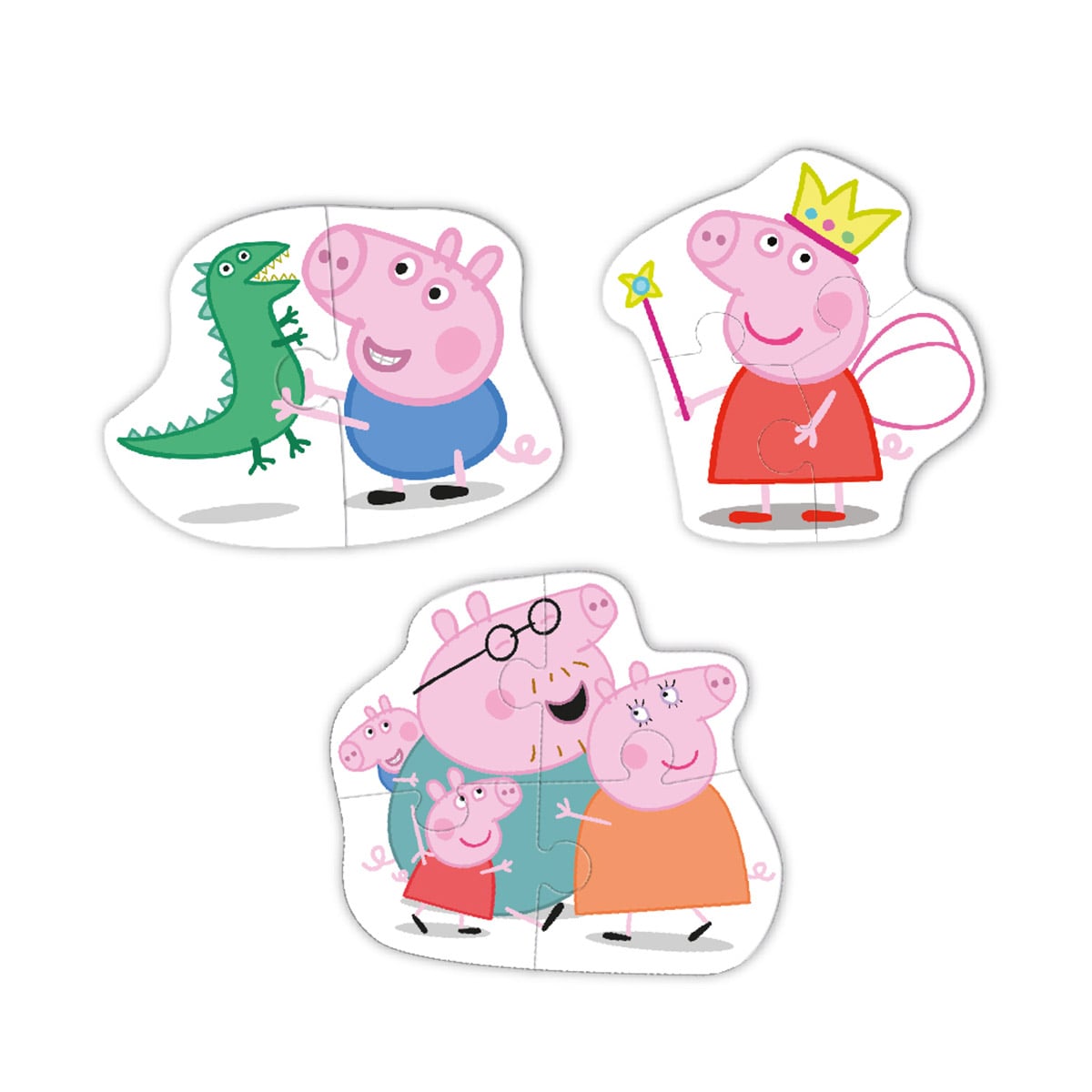 Puzzle Peppa Pig, 3 in 1, Dodo Toys