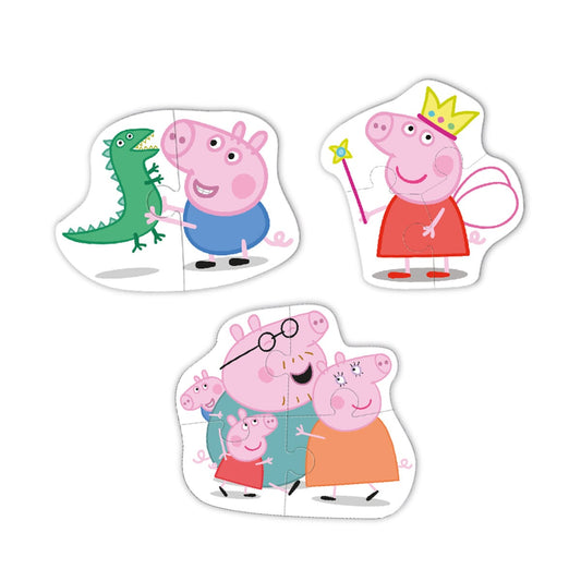 Puzzle Peppa Pig, 3 in 1, Dodo Toys