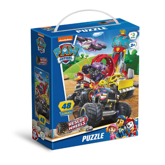 Puzzle Patrula catelusilor, Rescue Wheels, 48 piese, Dodo Toys