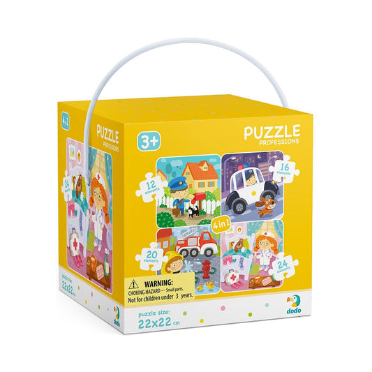 Meserii, puzzle 4 in 1, Dodo Toys