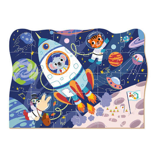 Puzzle educativ, Calatorie prin spatiu, 30 piese, Dodo Toys
