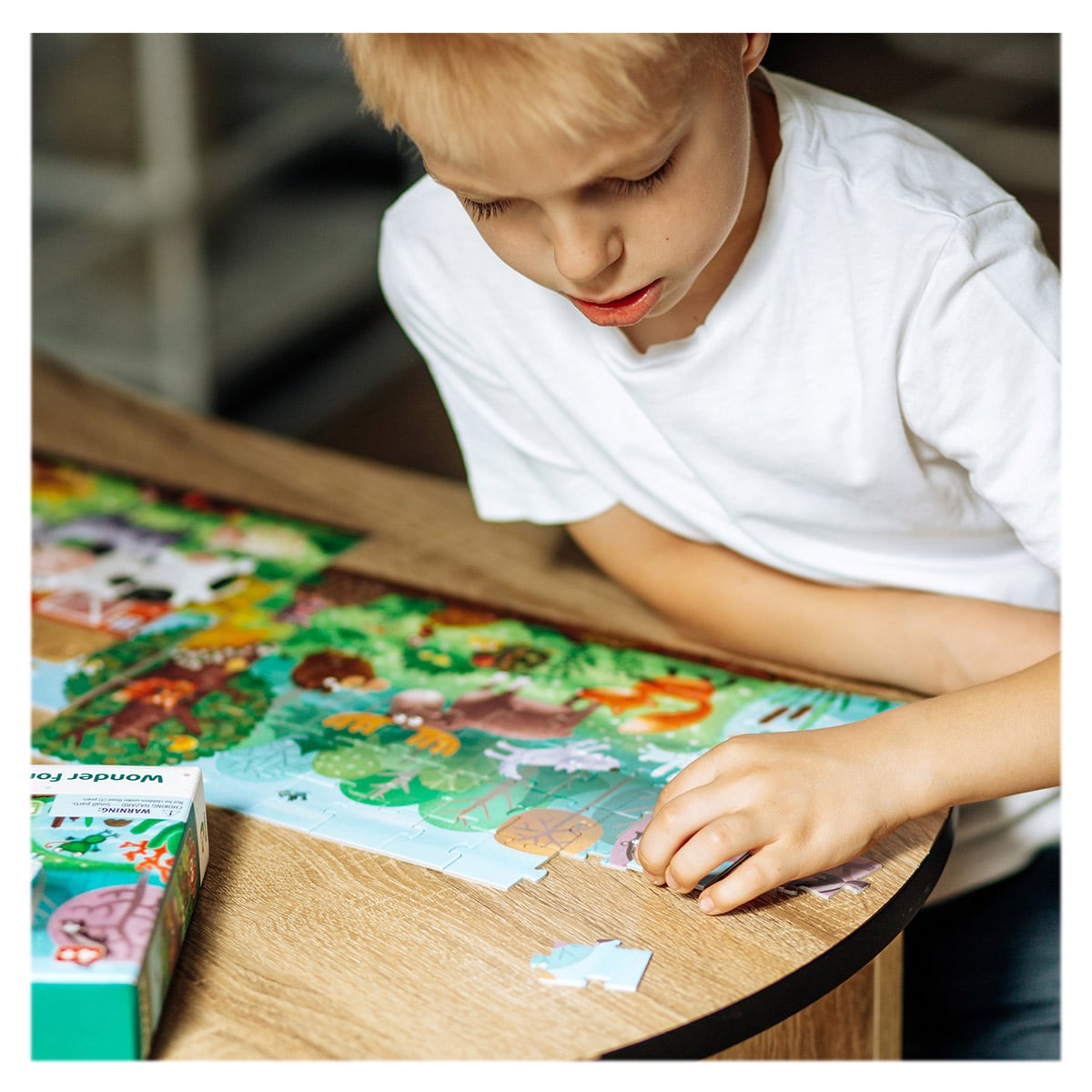 Puzzle 60 de piese, Animalele din Padurea Minunata, Dodo Toys
