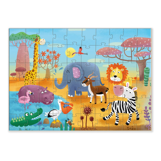 Puzzle 60 de piese, Animale din Africa, Dodo Toys