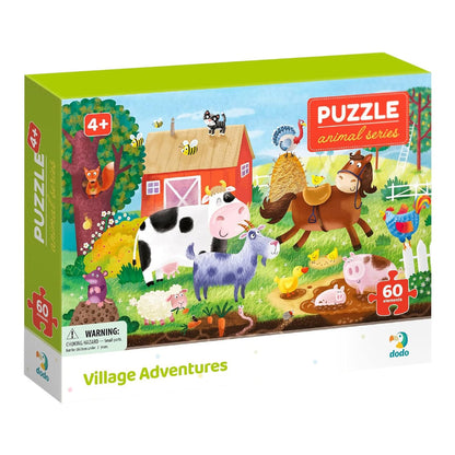 Puzzle 60 de piese, Aventuri la ferma, Dodo Toys