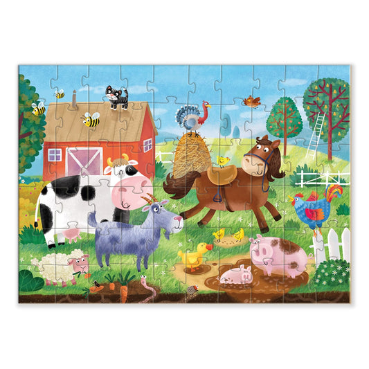Puzzle 60 de piese, Aventuri la ferma, Dodo Toys