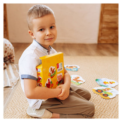 O zi la ferma, puzzle 3 in 1, Dodo Toys