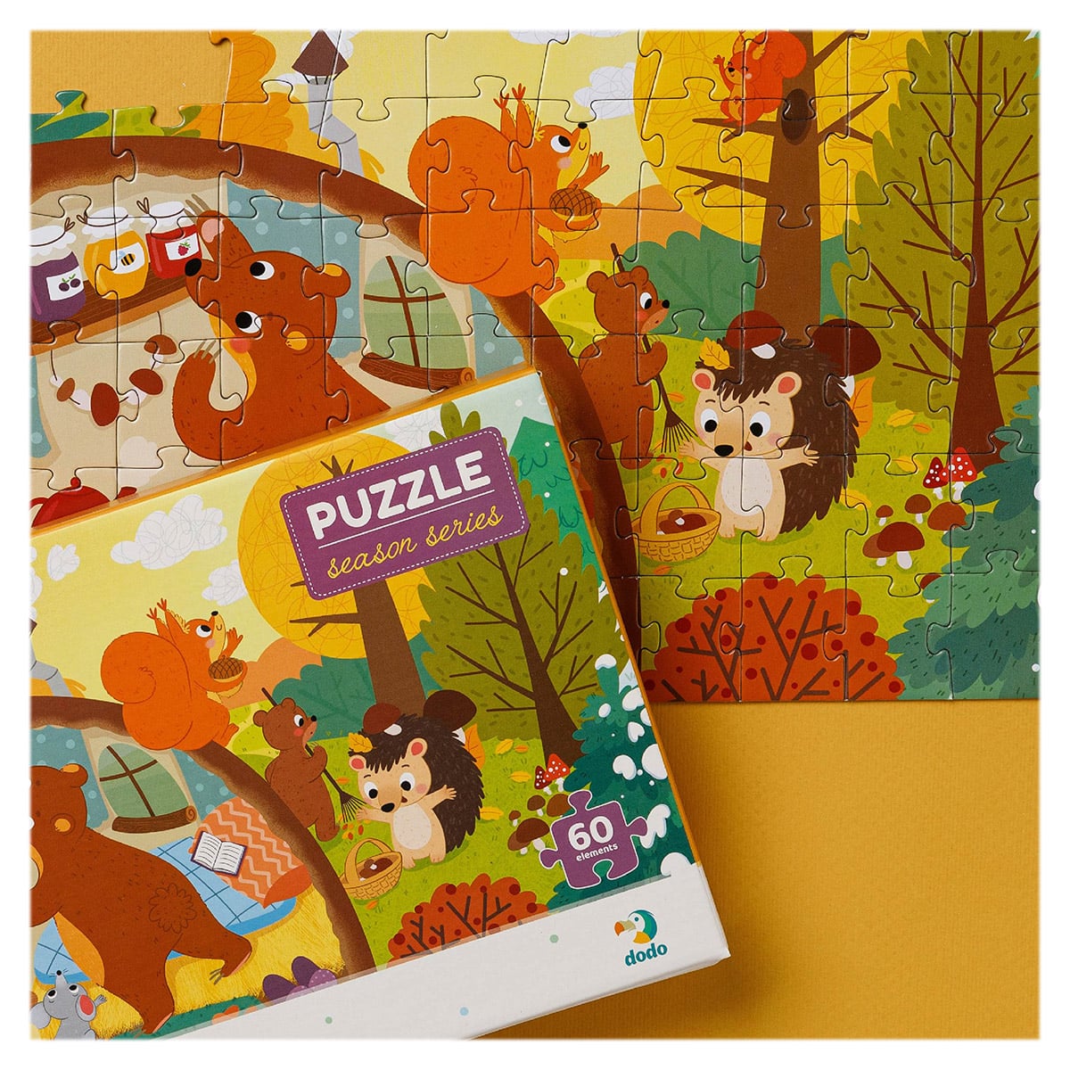 Puzzle 60 de piese, Recolta de toamna, Dodo Toys