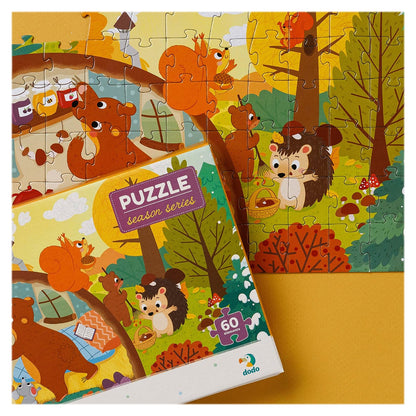Puzzle 60 de piese, Recolta de toamna, Dodo Toys