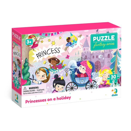 Puzzle educativ, Printesele in vacanta, 30 piese, Dodo Toys