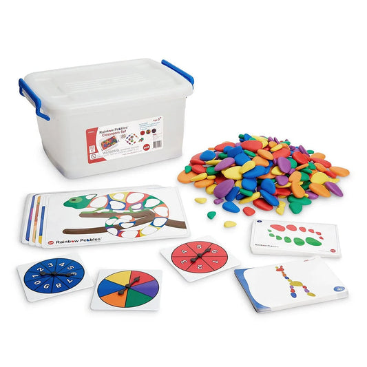 Rainbow Pebbles, Classroom Set, 299 piese, Edx Education
