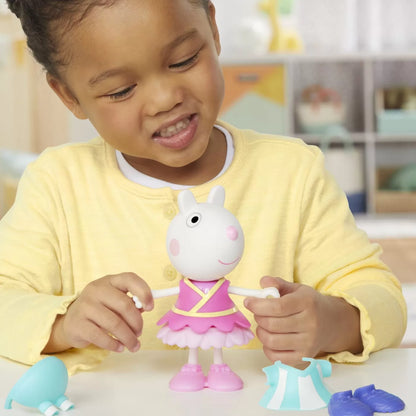 PEPPA PIG SET FIGURINA SI ACCESORII VESTIMENTARE OITA SUZY 15CM, PEPPA PIG