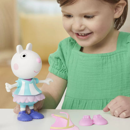 PEPPA PIG SET FIGURINA SI ACCESORII VESTIMENTARE OITA SUZY 15CM, PEPPA PIG