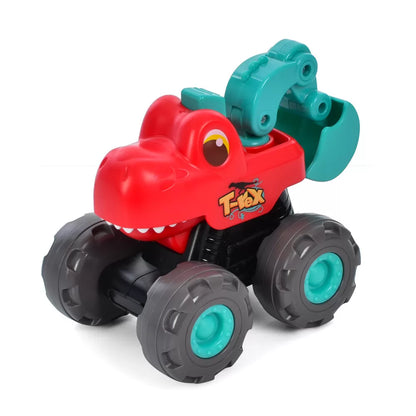 SET VEHICULE DINOZAURI CU SISTEM PULL-BACK, HOLA