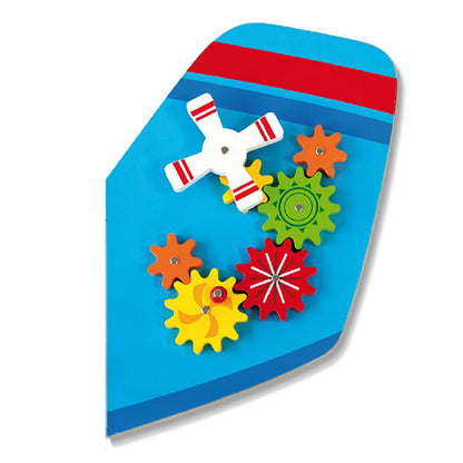 Jucarie de perete multifunctional XXL, Avion, 180 cm, Viga Toys