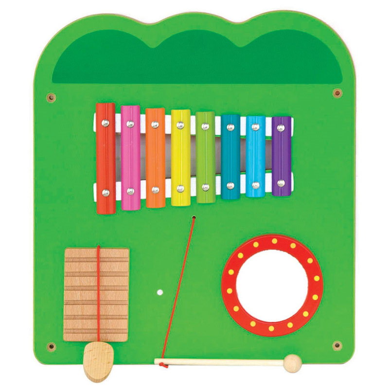 Jucarie de perete multifunctional XXL, Crocodil (187 cm), Viga Toys