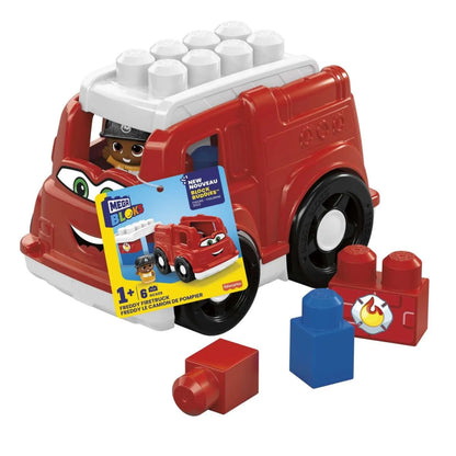 MEGA BLOKS FIRST BUILDERS VEHICUL FREDDY FIRETRUCK, MEGA BLOKS