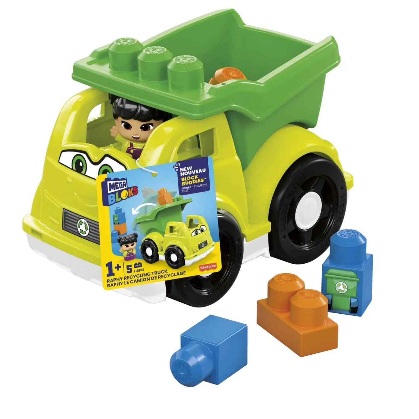 MEGA BLOKS FIRST BUILDERS VEHICULUL DE RECICLAT A LUI RAPHY, MEGA BLOKS