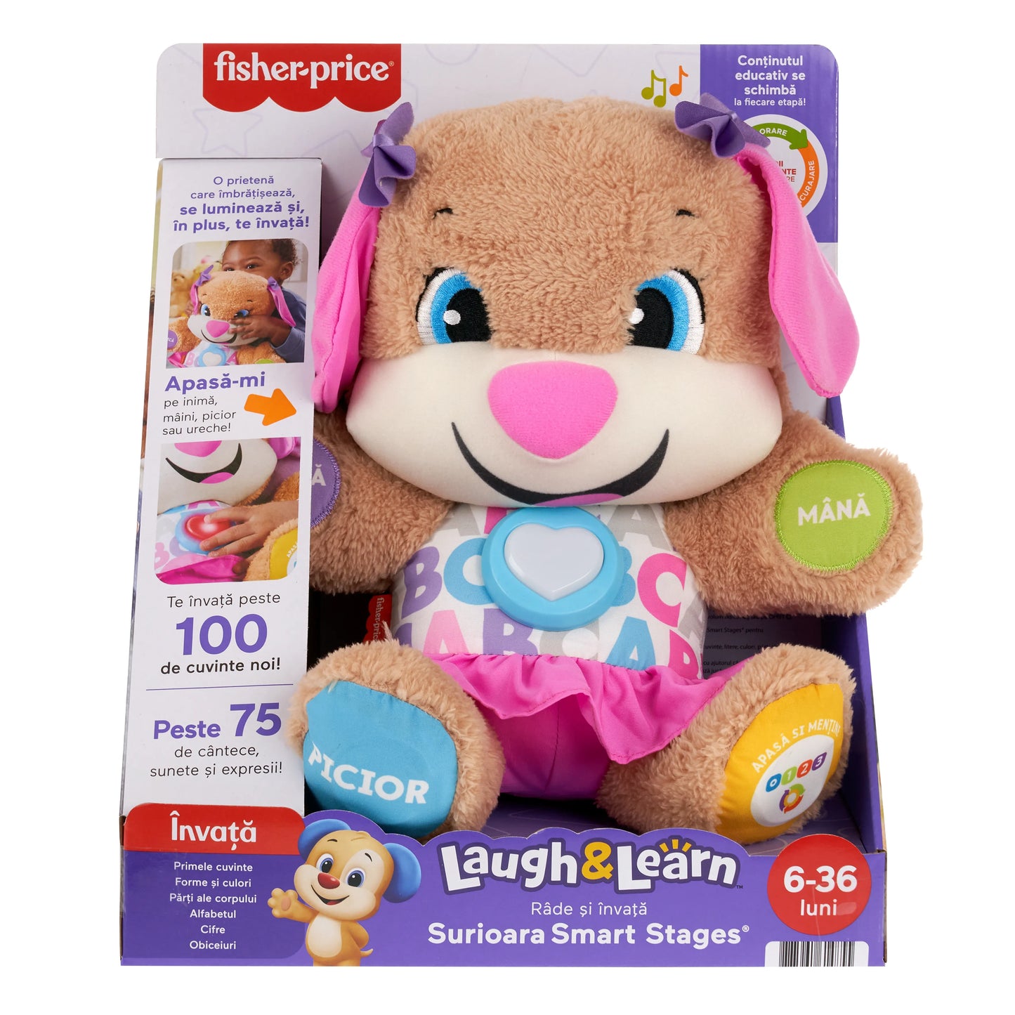 FISHER PRICE CATELUSA SIS VORBESTE IN LIMBA ROMANA, FISHER PRICE - RADE SI INVATA