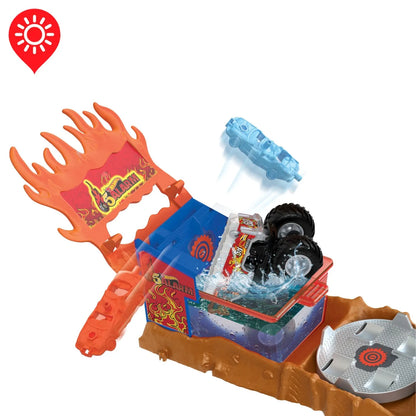 HOT WHEELS MONSTER TRUCK ARENA SMASHERS COLOR SHIFTERS SALVAREA LUI 5ALARM, HOT WHEELS - MONSTER TRUCK