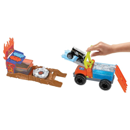 HOT WHEELS MONSTER TRUCK ARENA SMASHERS COLOR SHIFTERS SALVAREA LUI 5ALARM, HOT WHEELS - MONSTER TRUCK