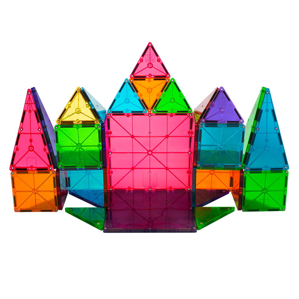 MAGNA-TILES Clear Colors, set magnetic 32 piese, Magna-Tiles