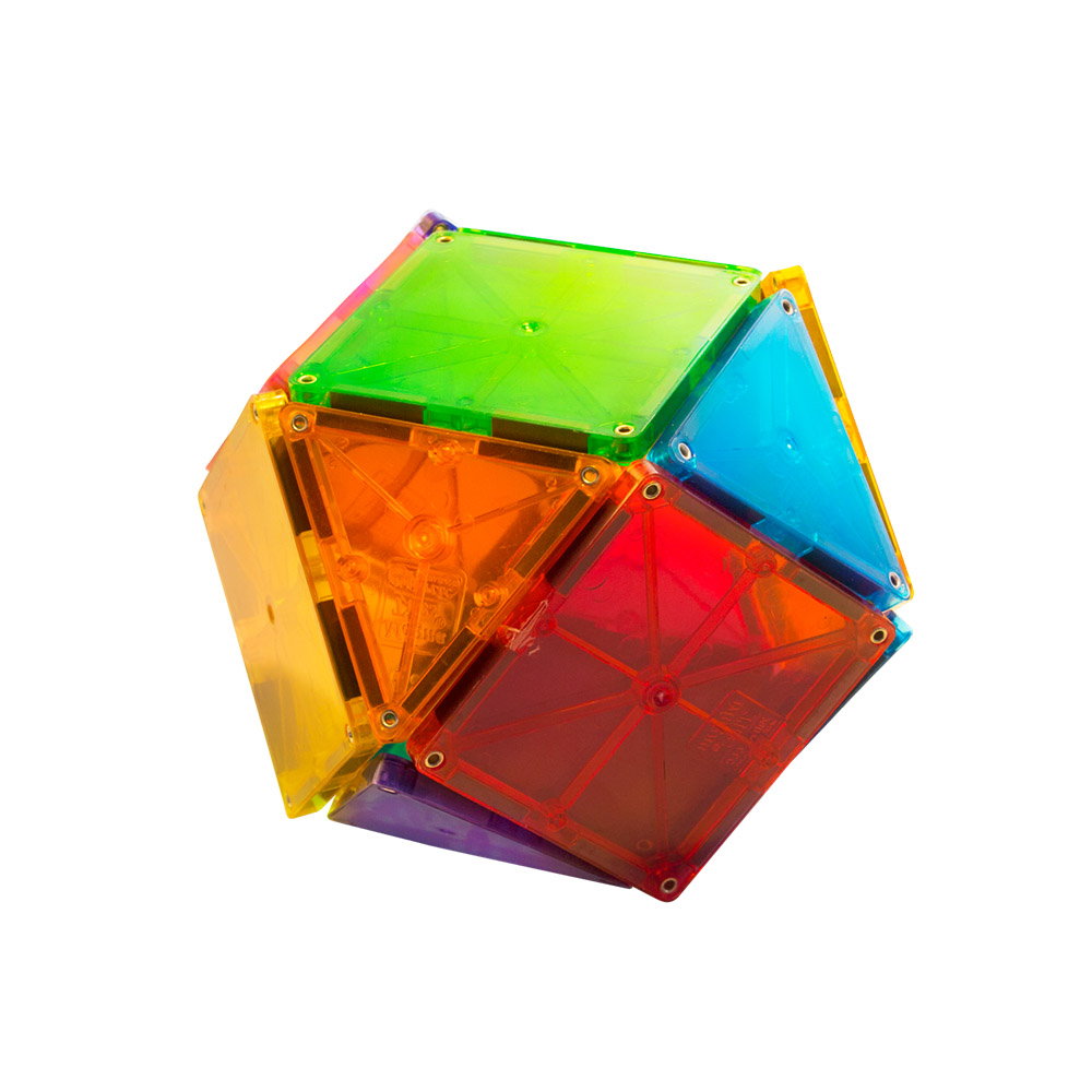 MAGNA-TILES Clear Colors, set magnetic 32 piese, Magna-Tiles