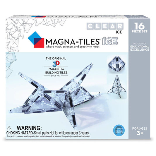MAGNA-TILES ICE Transparent, set magnetic 16 piese, Magna-Tiles