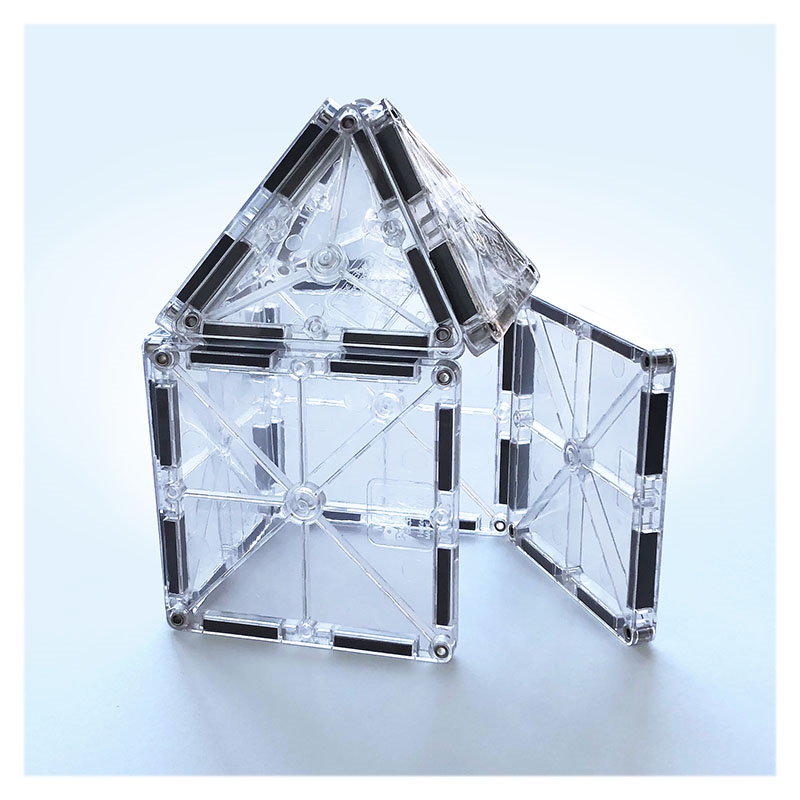 MAGNA-TILES ICE Transparent, set magnetic 16 piese, Magna-Tiles