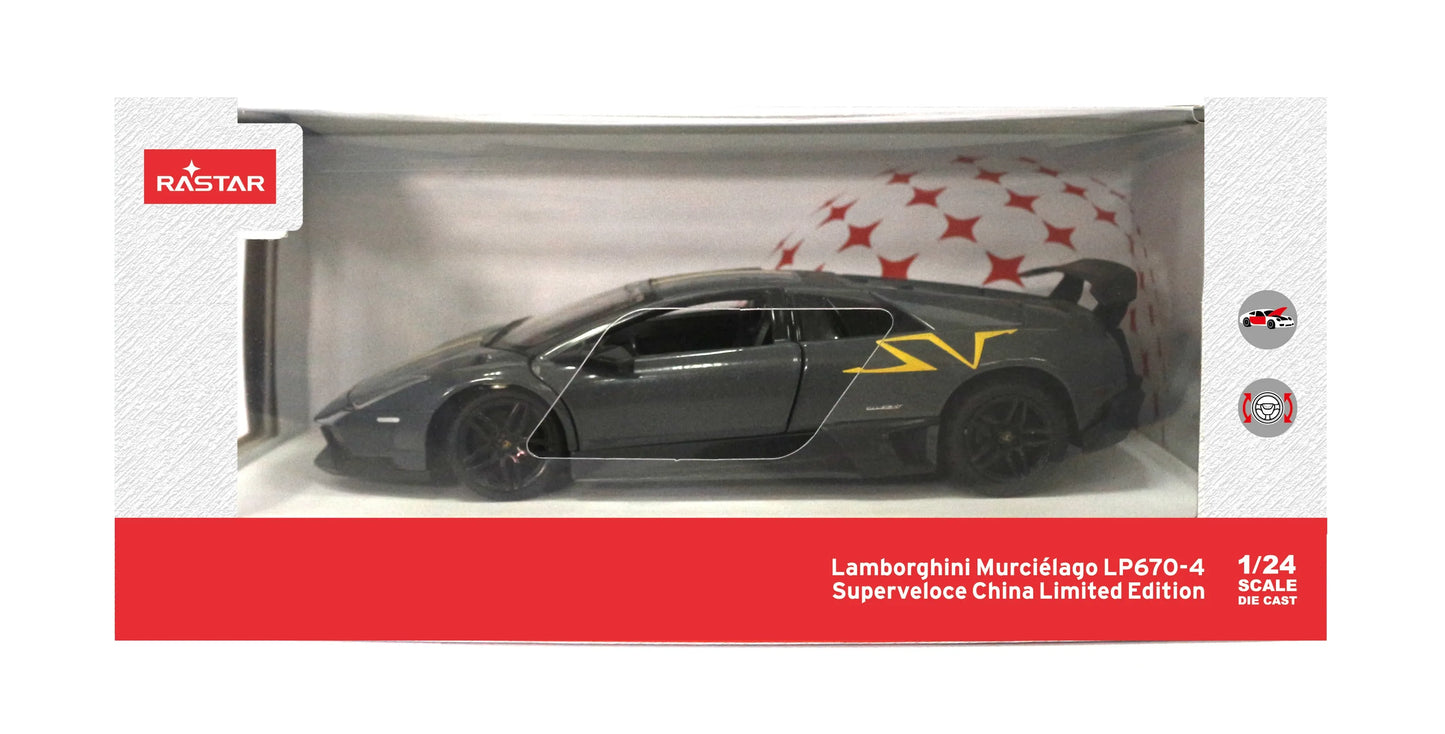 MASINUTA METALICA  LAMBORGHINI MURCIELAGO LP670-4 SCARA 1 LA 24, RASTAR METAL 1:24