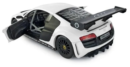 MASINUTA METALICA AUDI R8 ALB SCARA 1 LA 24, RASTAR METAL 1:24
