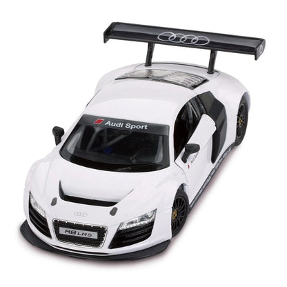 MASINUTA METALICA AUDI R8 ALB SCARA 1 LA 24, RASTAR METAL 1:24