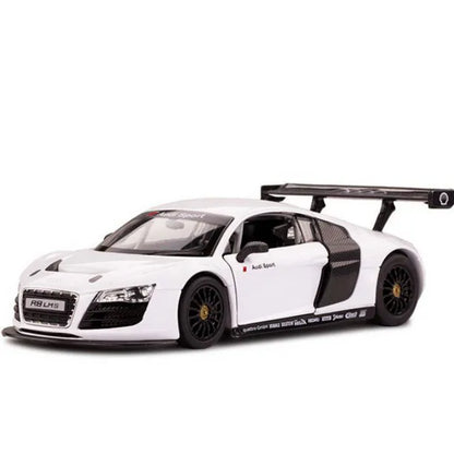 MASINUTA METALICA AUDI R8 ALB SCARA 1 LA 24, RASTAR METAL 1:24