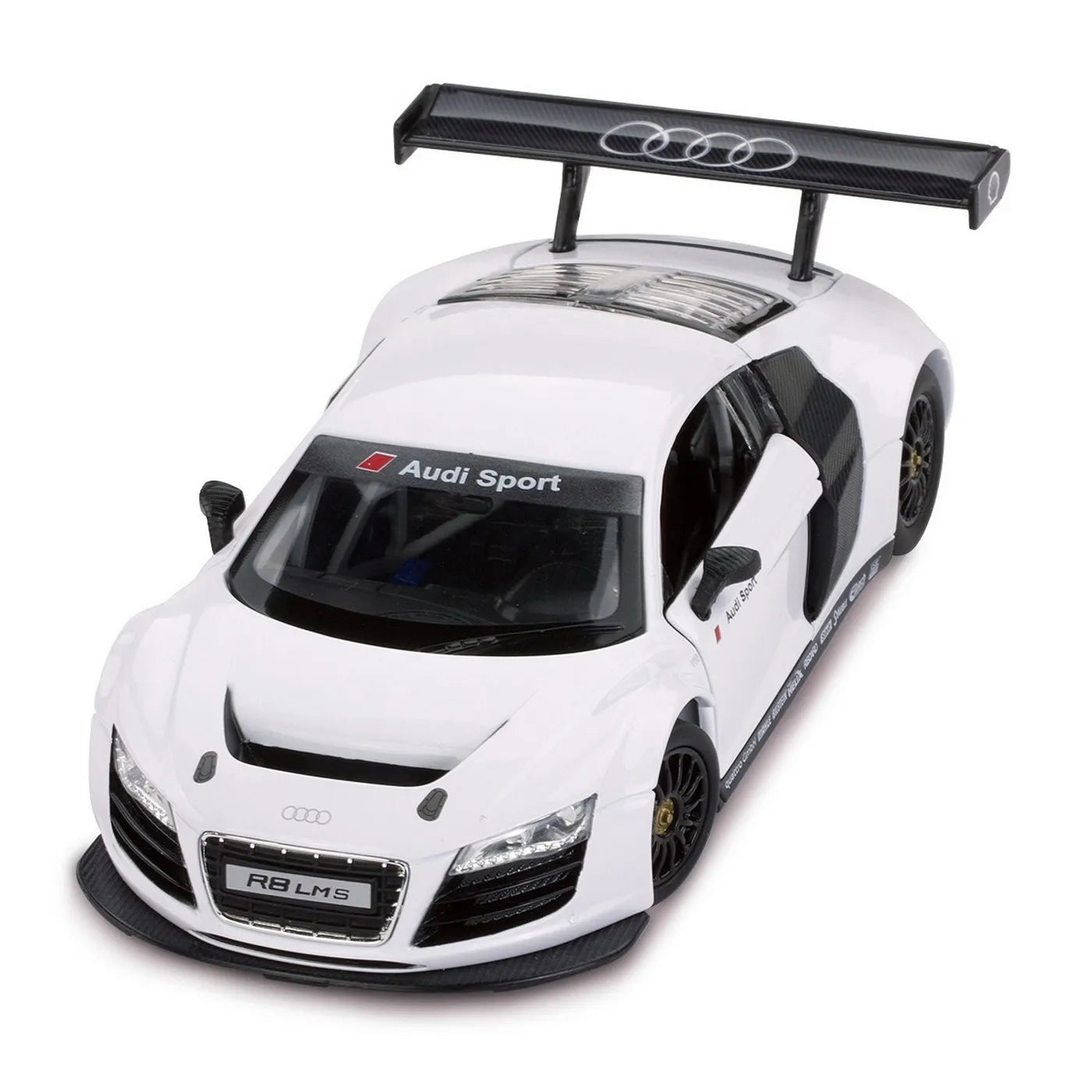 MASINUTA METALICA AUDI R8 ALB SCARA 1 LA 24, RASTAR METAL 1:24