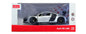 MASINUTA METALICA AUDI R8 ARGINTIE SCARA 1 LA 24, RASTAR METAL 1:24