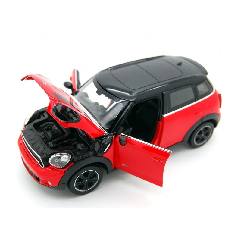 MASINUTA METALICA MINICOOPER ROSU SCARA 1 LA 24, RASTAR METAL 1:24
