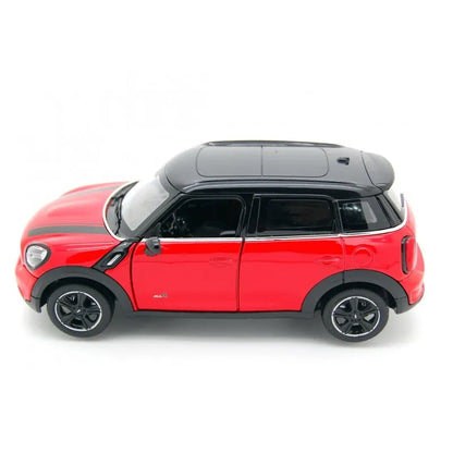 MASINUTA METALICA MINICOOPER ROSU SCARA 1 LA 24, RASTAR METAL 1:24