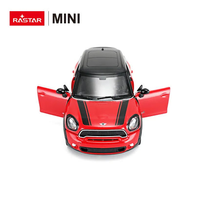 MASINUTA METALICA MINICOOPER ROSU SCARA 1 LA 24, RASTAR METAL 1:24