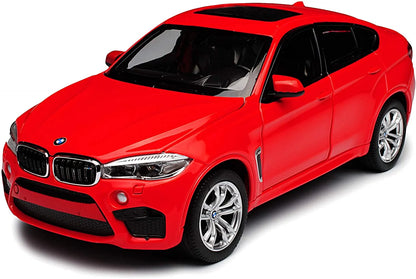 MASINUTA METALICA BMW X6M ROSU SCARA 1 LA 24, RASTAR METAL 1:24