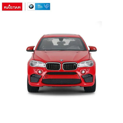 MASINUTA METALICA BMW X6M ROSU SCARA 1 LA 24, RASTAR METAL 1:24