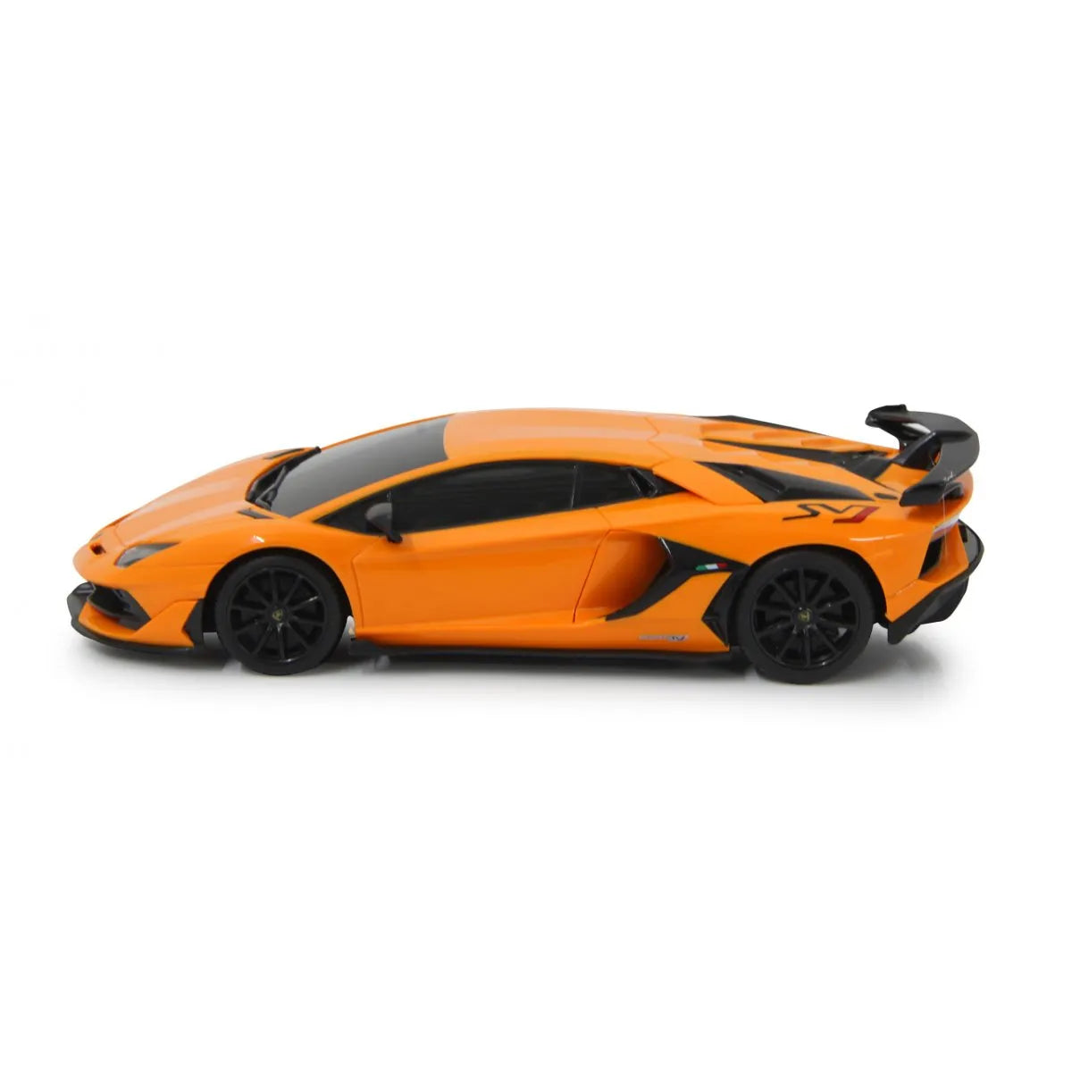 MASINA CU TELECOMANDA LAMBORGHINI AVENTADOR SVJ PORTOCALIU CU SCARA 1 LA 24, RASTAR 1:24