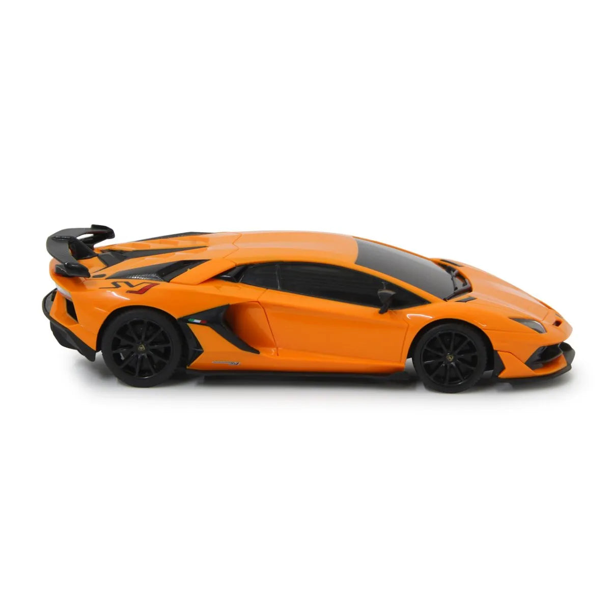 MASINA CU TELECOMANDA LAMBORGHINI AVENTADOR SVJ PORTOCALIU CU SCARA 1 LA 24, RASTAR 1:24