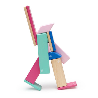 Tegu Blossom, set 14 piese din lemn magnetic, Tegu