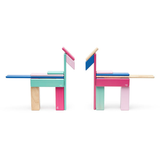 Tegu Blossom, set 24 piese din lemn magnetic, Tegu