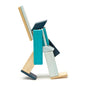 Tegu Blues, set 14 piese din lemn magnetic, Tegu