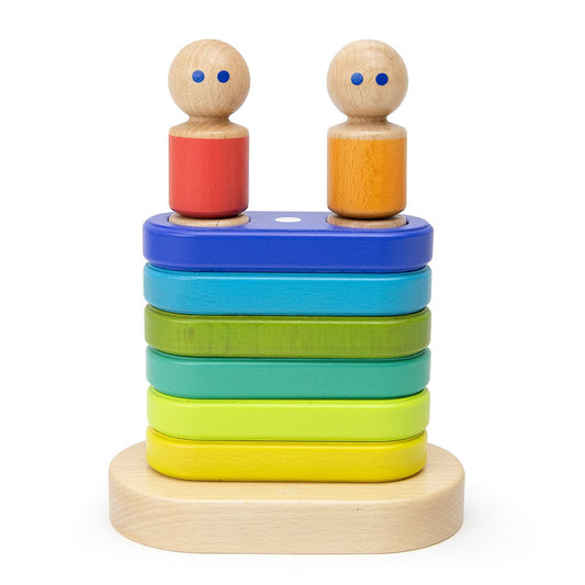 Tegu Stacker, set din lemn magnetic, Tegu